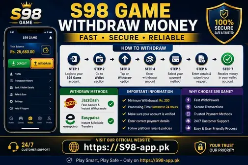 S98 Game WIthdrawal