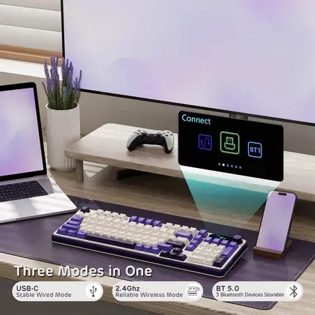RK Royal Kludge S98 Wirless Hot Swappable RGB Keyboard